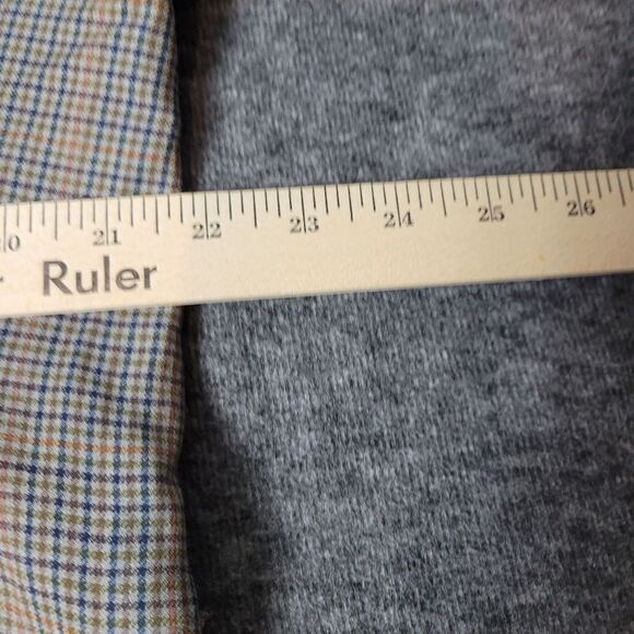 Burberry London Mens 43 S Jacket Glen Check Orange 2 Button Single Vent Blazer - Picture 14 of 15